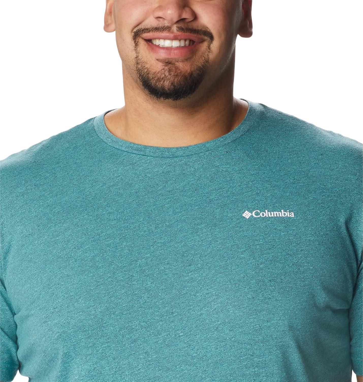 imageColumbia Mens Thistletown Hills Short SleeveElectric TurquoiseCollegiate Navy