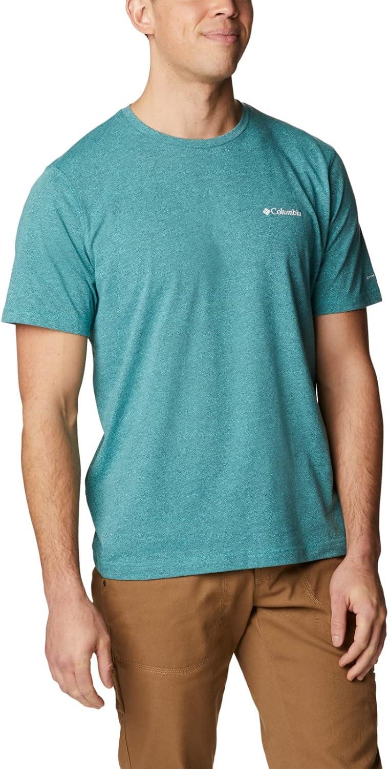 imageColumbia Mens Thistletown Hills Short SleeveElectric TurquoiseCollegiate Navy