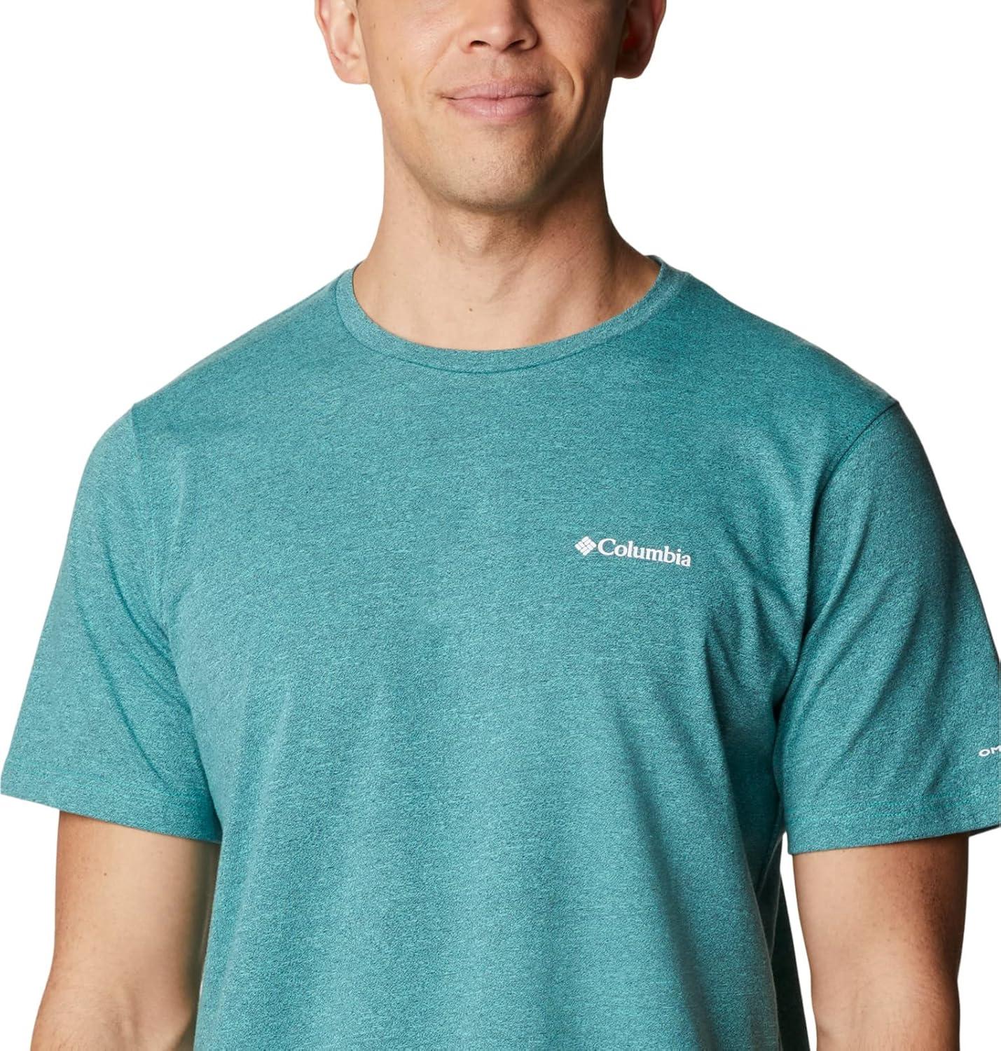 imageColumbia Mens Thistletown Hills Short SleeveElectric TurquoiseCollegiate Navy