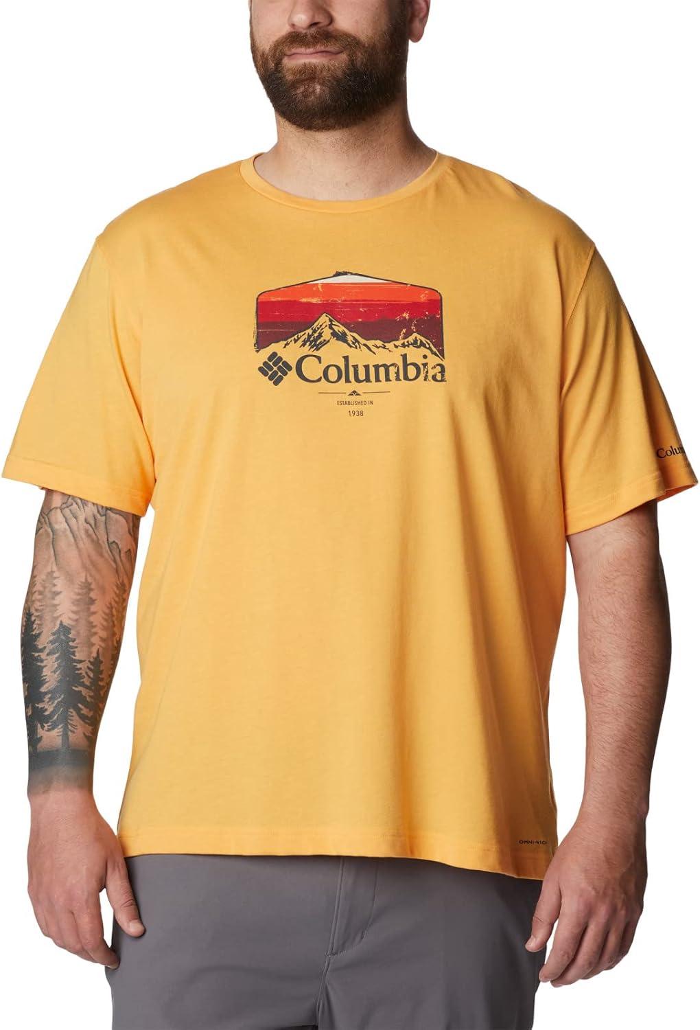 imageColumbia Mens Thistletown Hills Short SleeveMango HeatherHikers Graphic