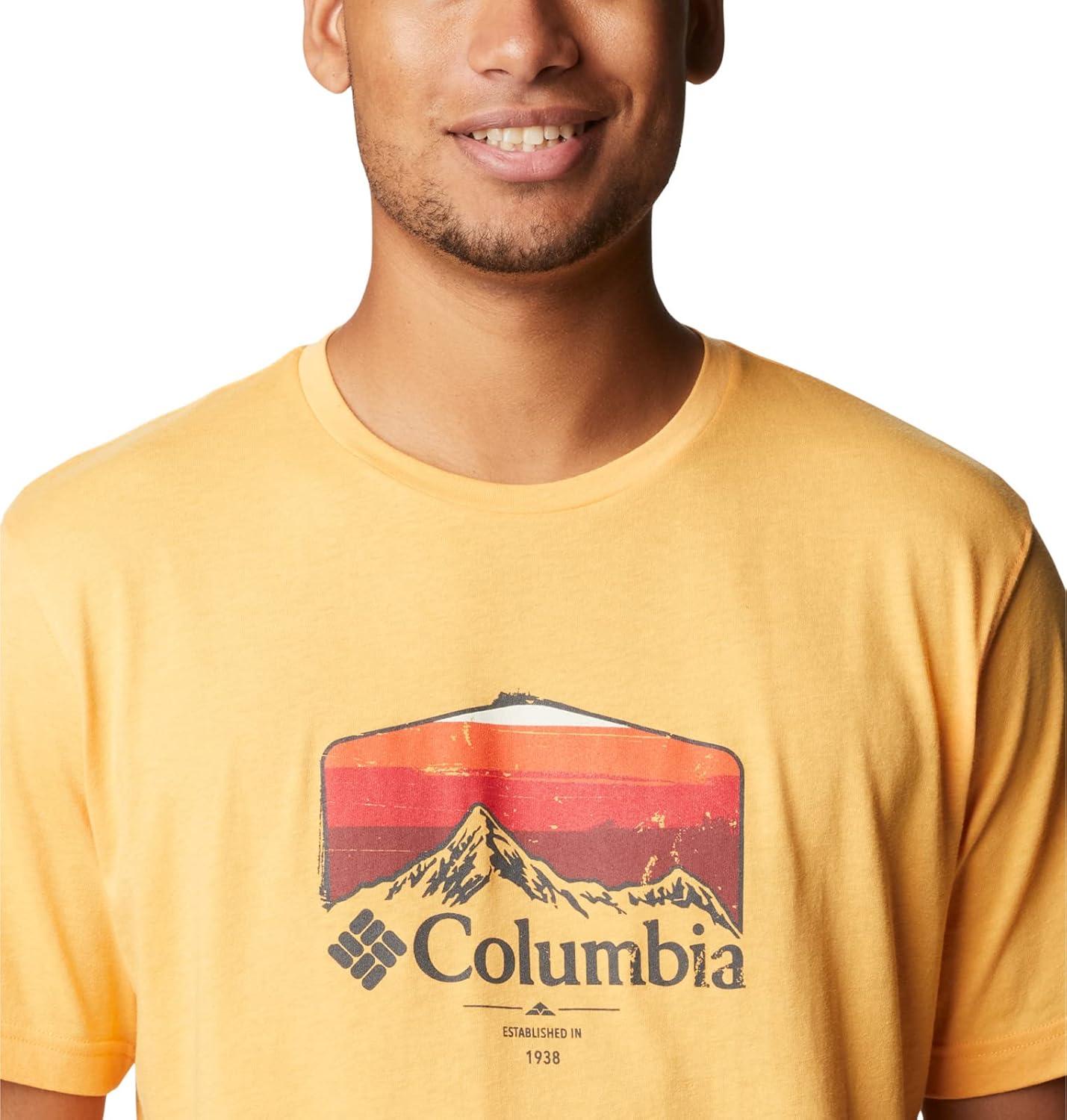 imageColumbia Mens Thistletown Hills Short SleeveMango HeatherHikers Graphic