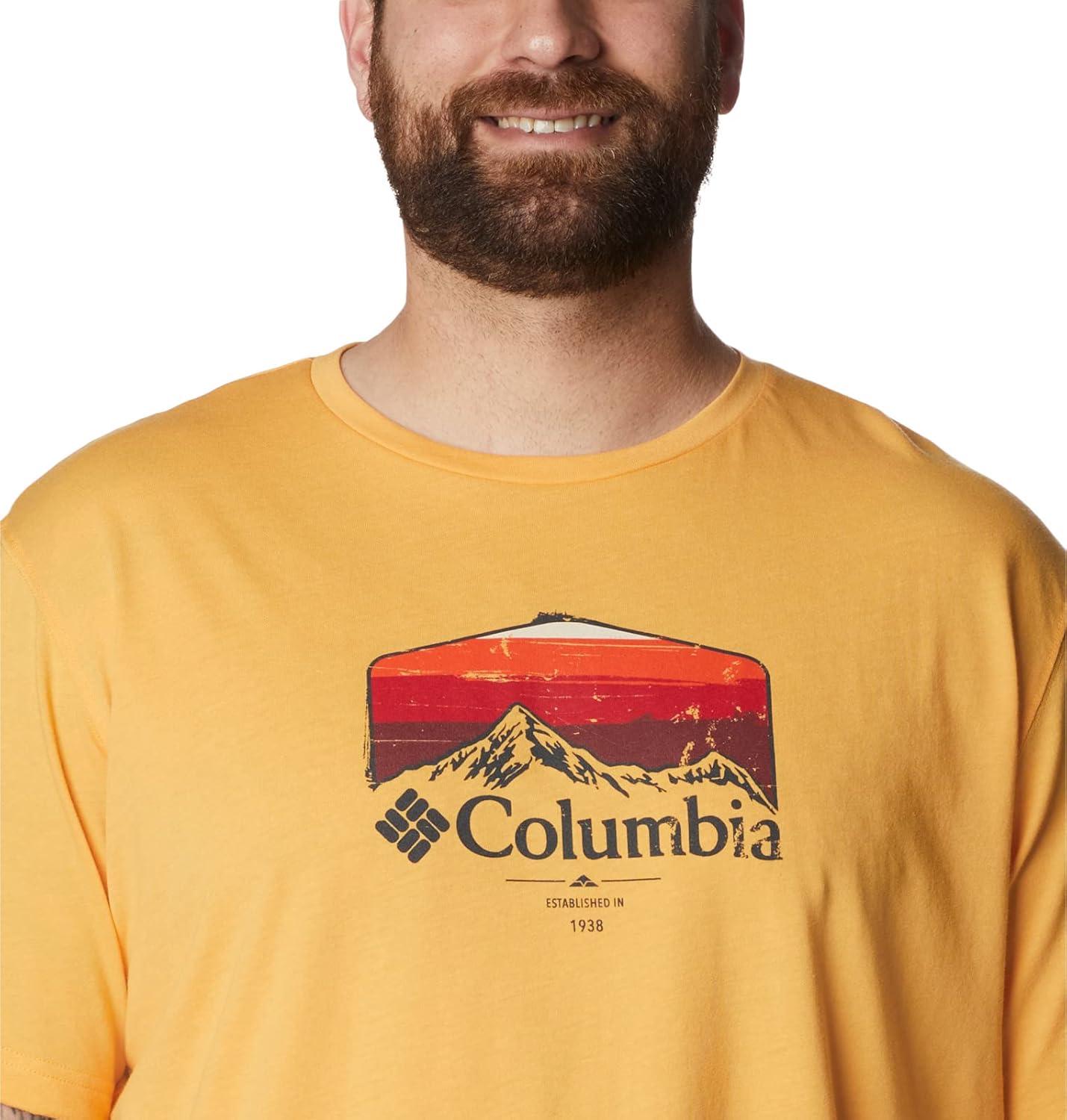 imageColumbia Mens Thistletown Hills Short SleeveMango HeatherHikers Graphic