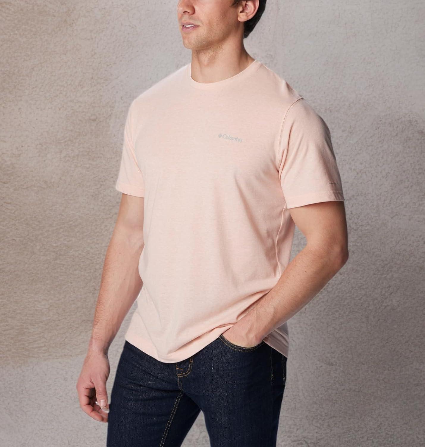 imageColumbia Mens Thistletown Hills Short SleevePeach Blossom Heather