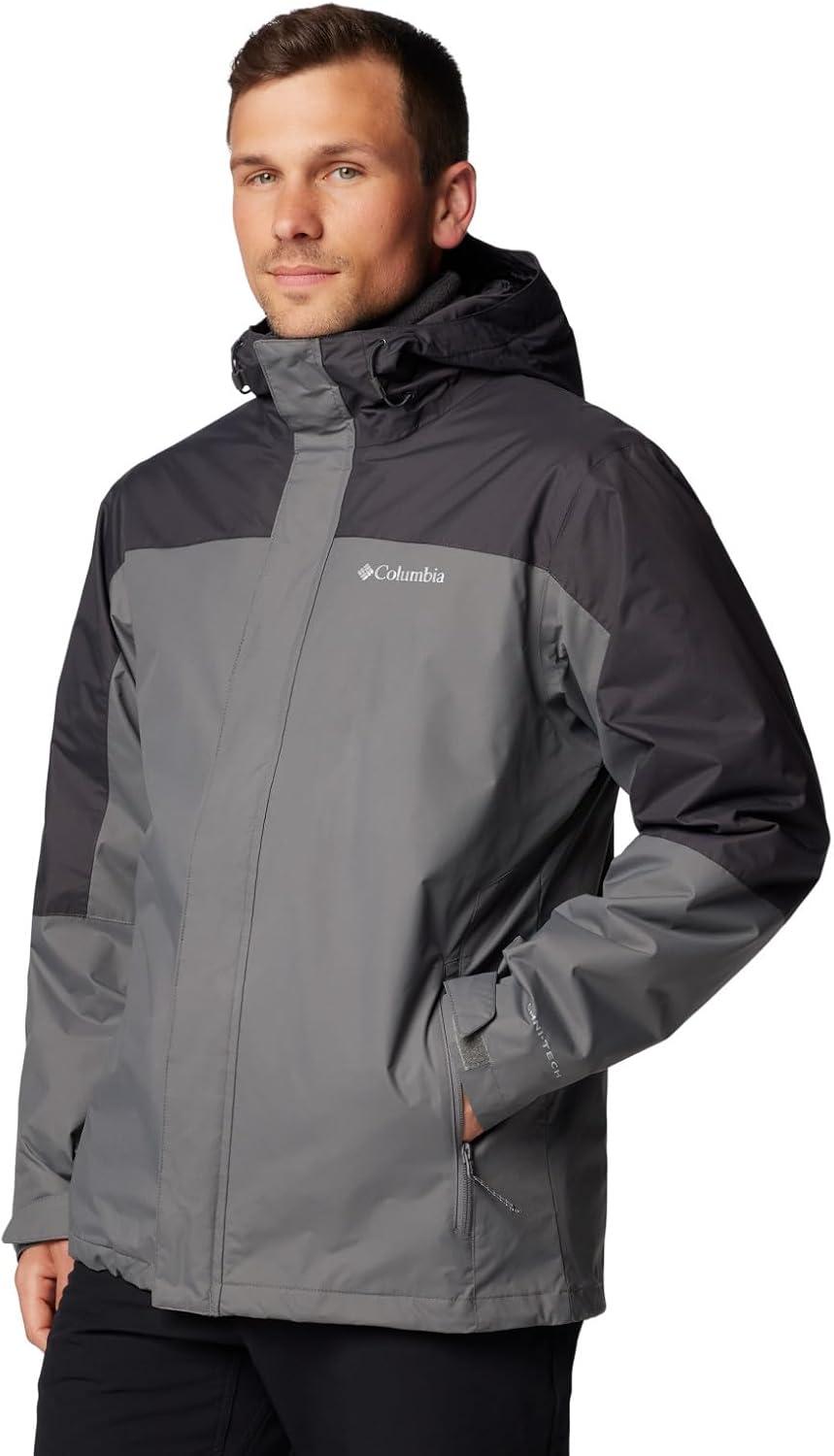 imageColumbia Mens Tunnel Falls II Interchange JacketCity GreyShark
