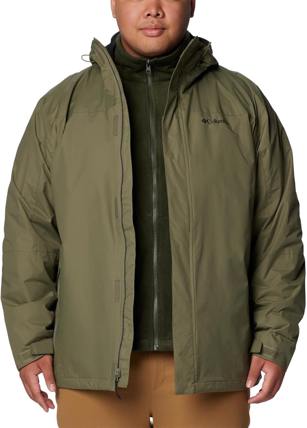 imageColumbia Mens Tunnel Falls II Interchange JacketStone Green