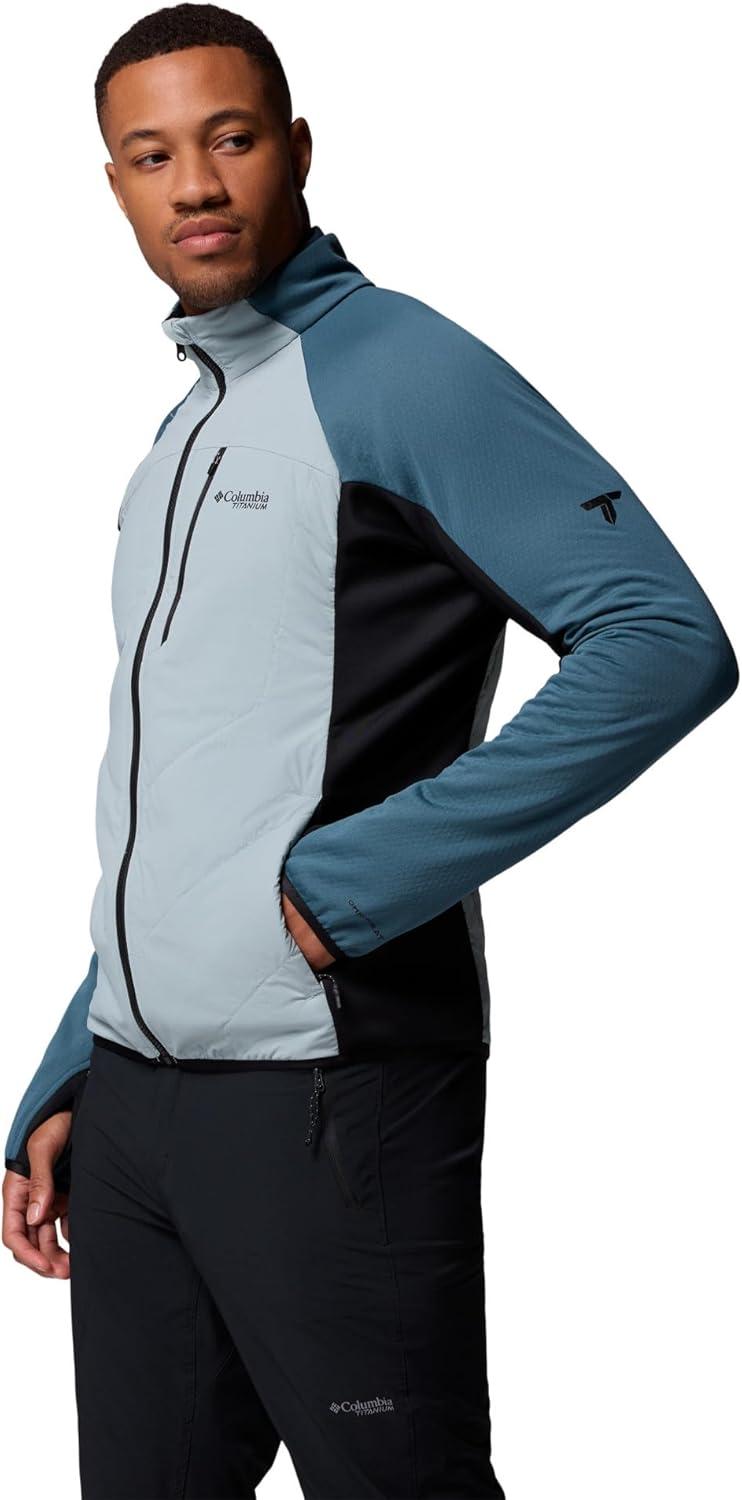 imageColumbia mens Arctic Crest Hybrid Full ZipCrushed BlueEverblueBlack