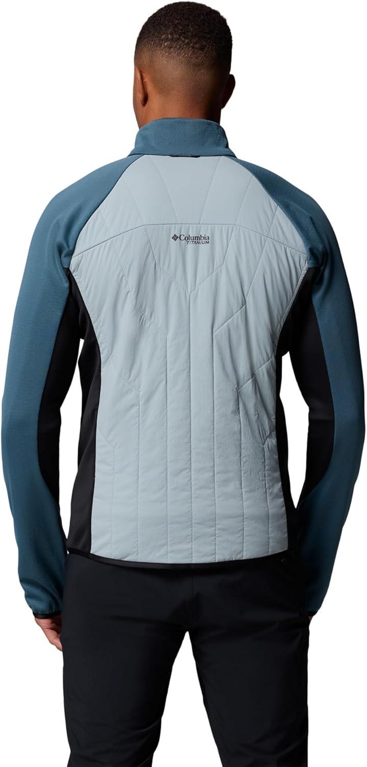 imageColumbia mens Arctic Crest Hybrid Full ZipCrushed BlueEverblueBlack
