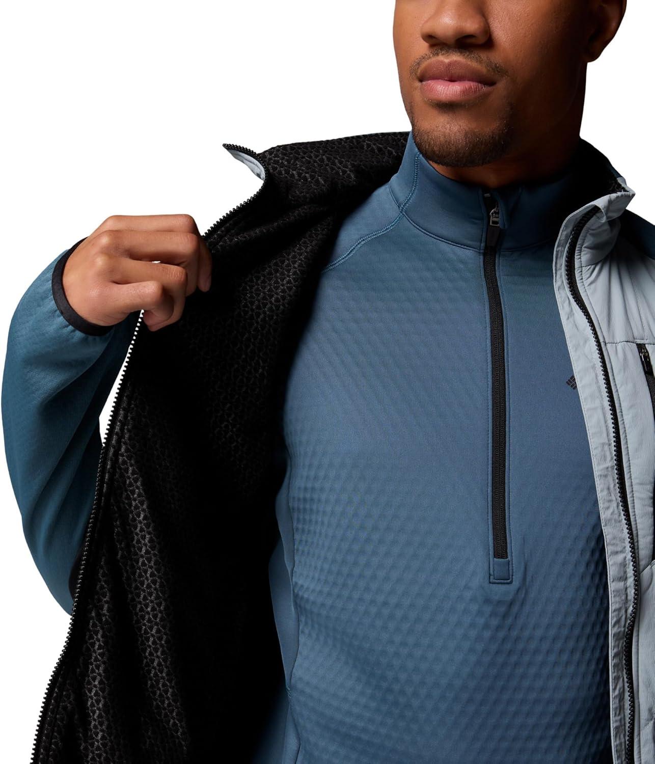 imageColumbia mens Arctic Crest Hybrid Full ZipCrushed BlueEverblueBlack