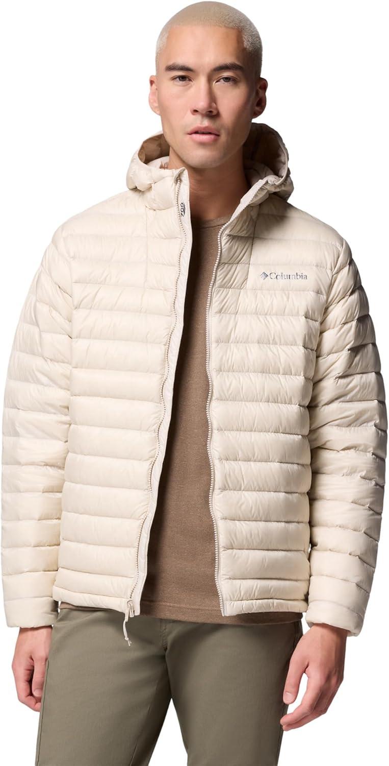 imageColumbia mens Corelite Down Hooded JacketDark Stone