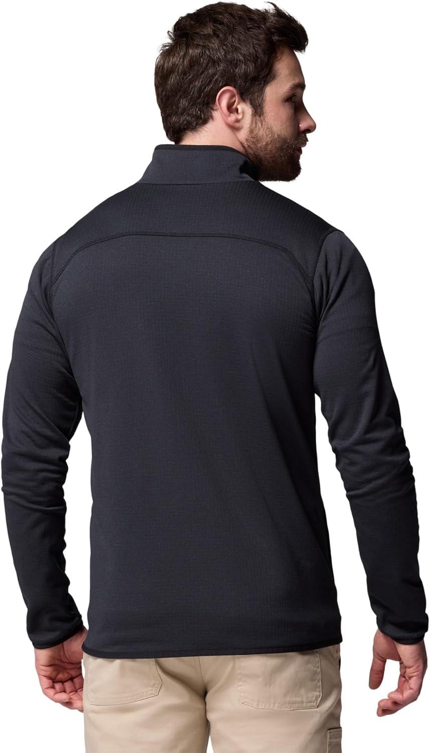 imageColumbia mens Essential Hike Grid Fleece Full ZipBlack