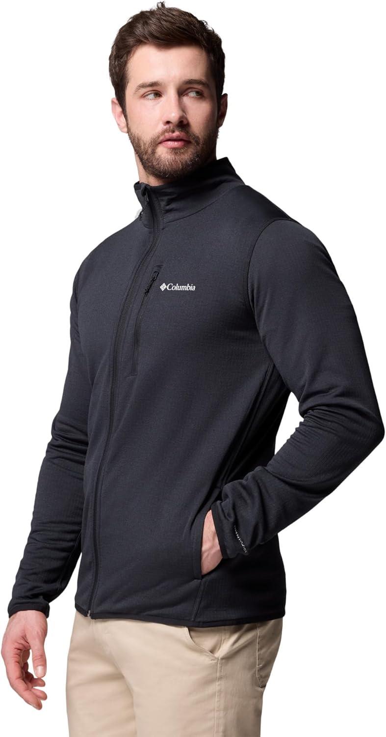 imageColumbia mens Essential Hike Grid Fleece Full ZipBlack