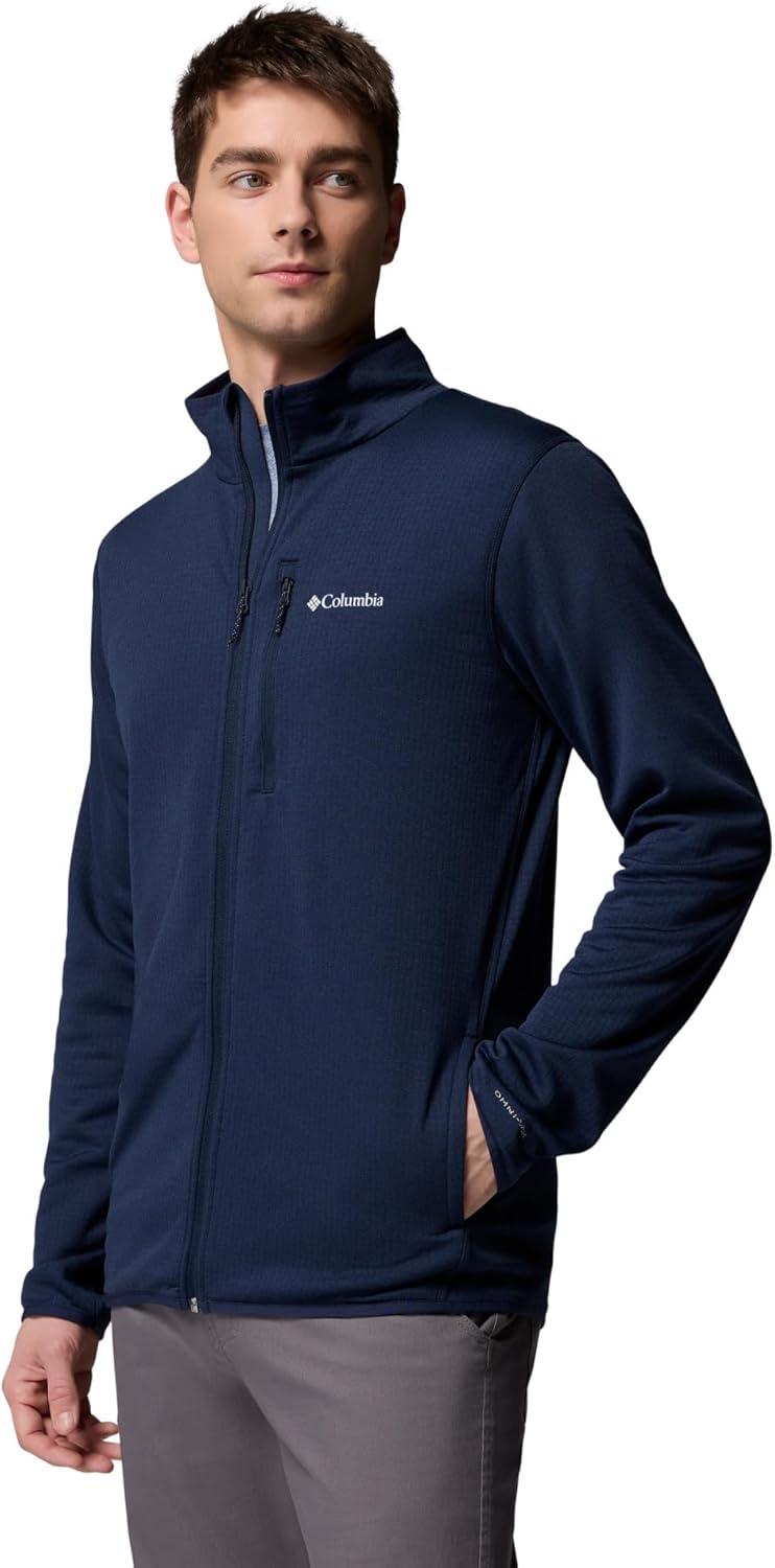 imageColumbia mens Essential Hike Grid Fleece Full ZipCollegiate Navy