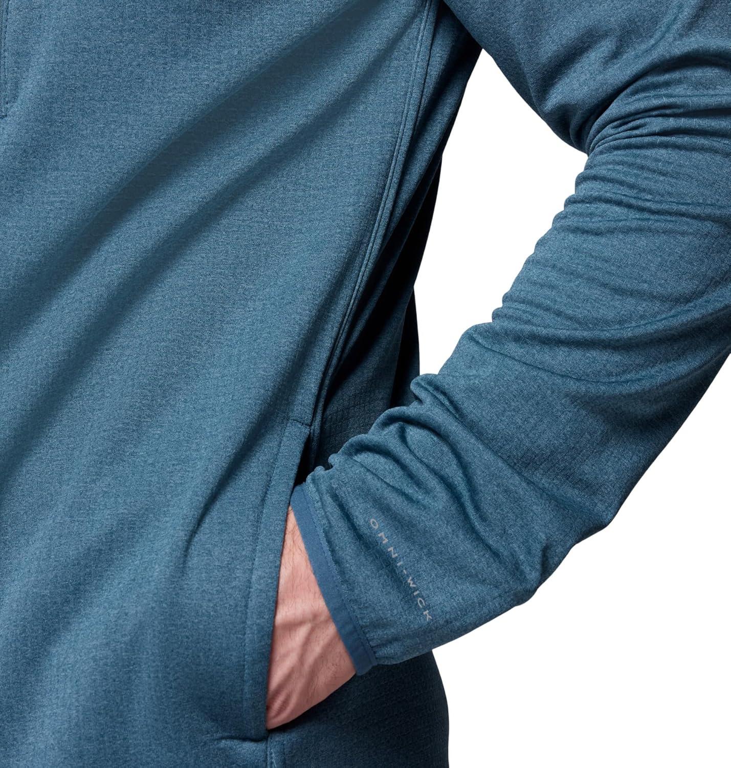 imageColumbia mens Essential Hike Grid Fleece Full ZipEverblue
