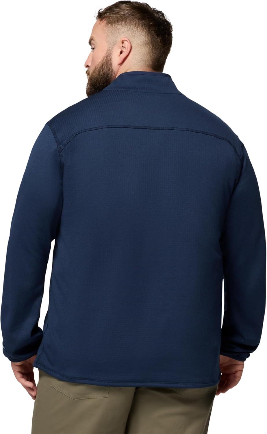 imageColumbia mens Essential Hike Grid Fleece Half ZipCollegiate Navy