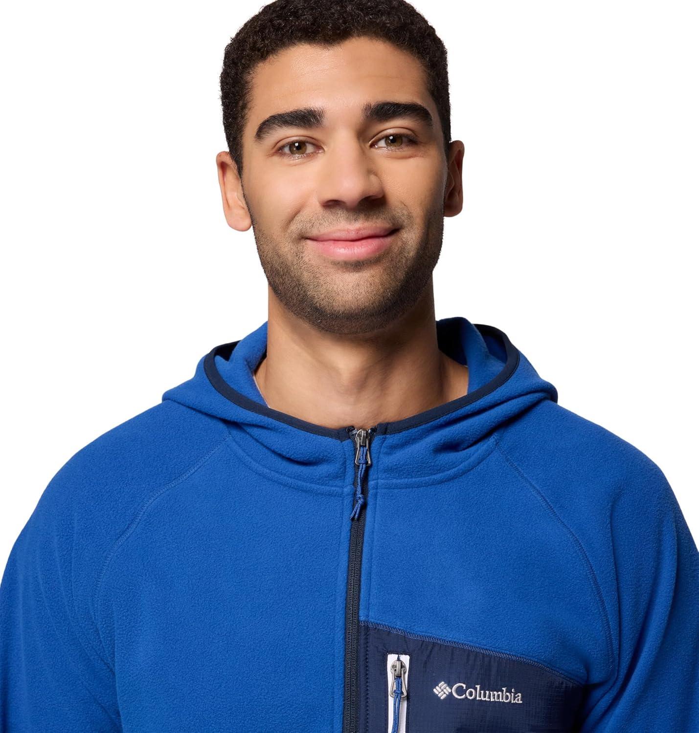 imageColumbia mens Fast Trek Overlay Hooded Full ZipMountain BlueCollegiate Navy