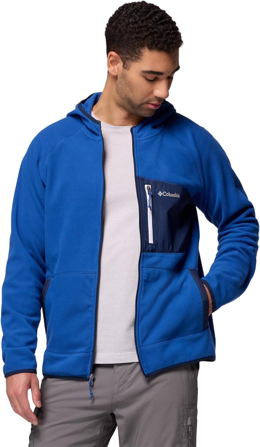 imageColumbia mens Fast Trek Overlay Hooded Full ZipMountain BlueCollegiate Navy