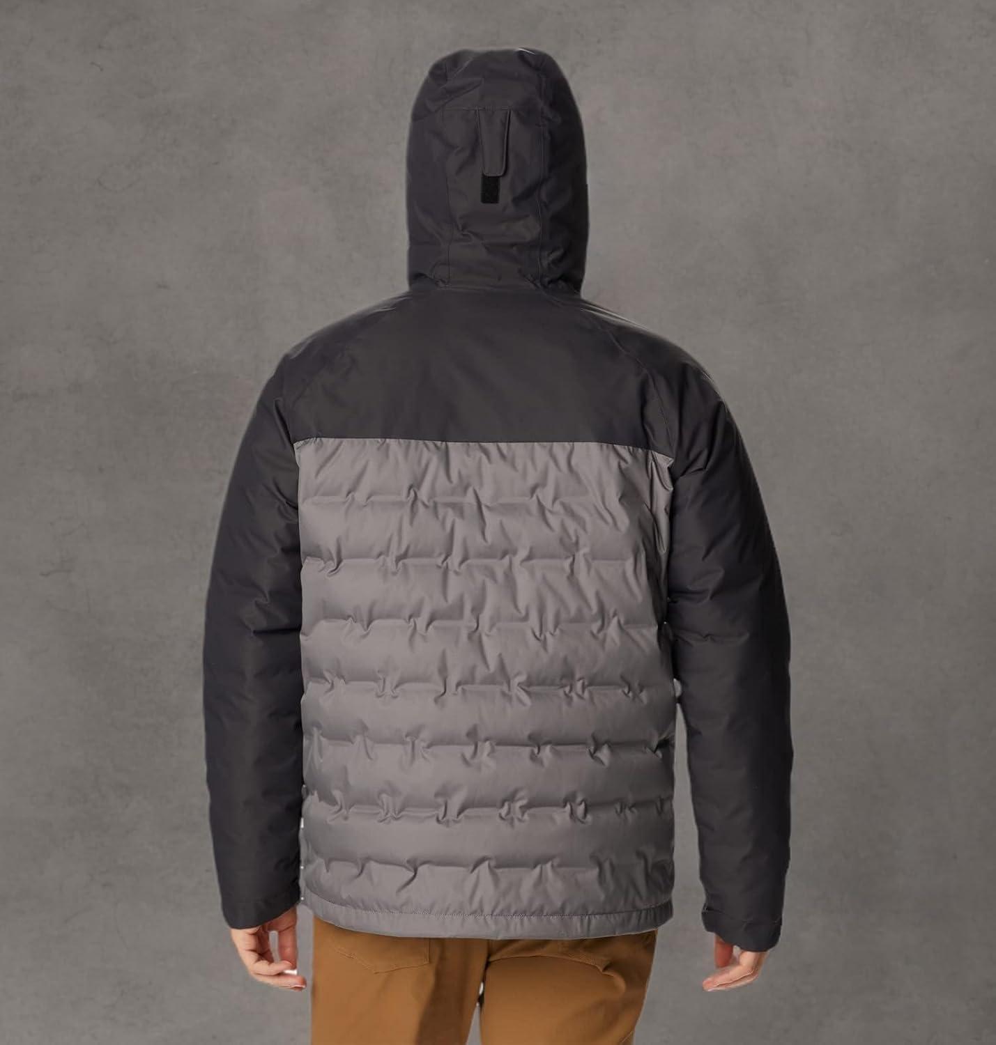 imageColumbia mens Grand Trek III Down Hooded JacketCity Grey Shark