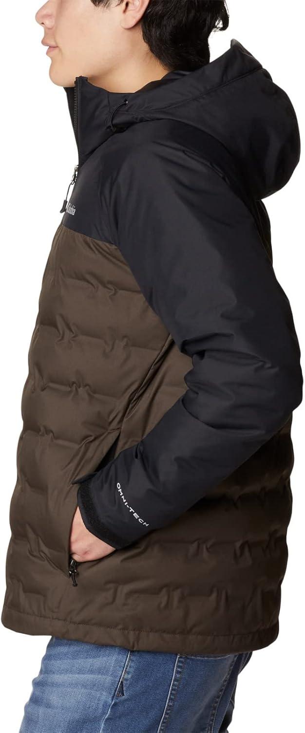 imageColumbia mens Grand Trek III Down Hooded JacketCordovanBlack