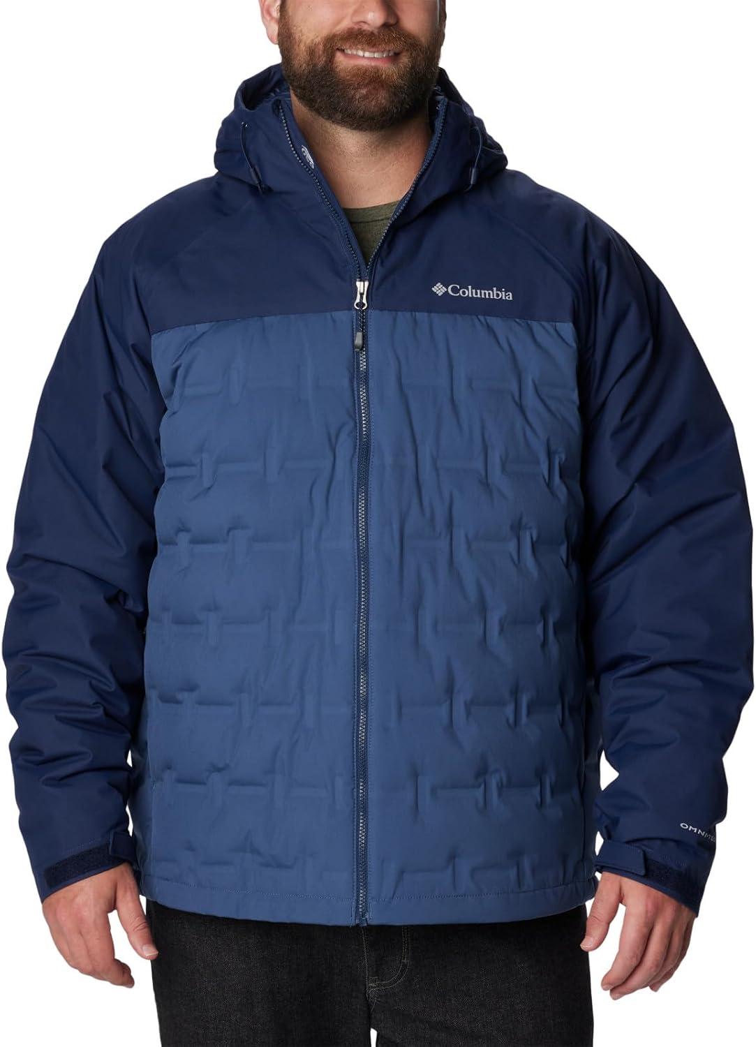 imageColumbia mens Grand Trek III Down Hooded JacketDark Mountain Collegiate Navy