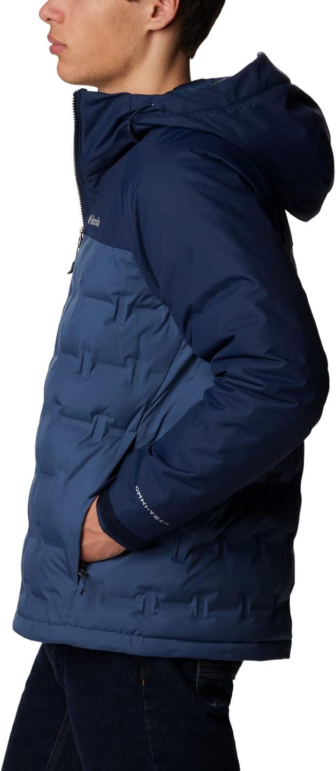 imageColumbia mens Grand Trek III Down Hooded JacketDark Mountain Collegiate Navy