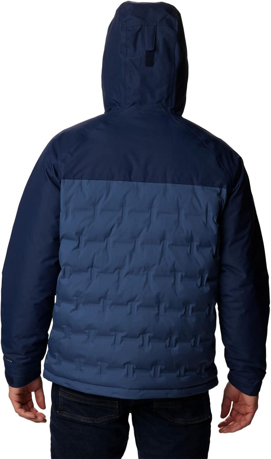 imageColumbia mens Grand Trek III Down Hooded JacketDark Mountain Collegiate Navy