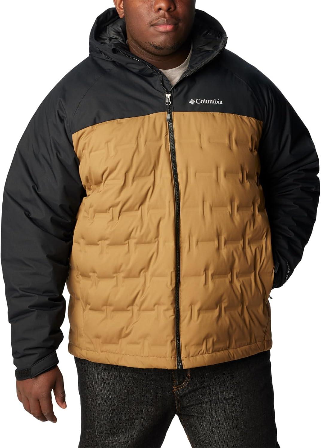 imageColumbia mens Grand Trek III Down Hooded JacketDeltaBlack