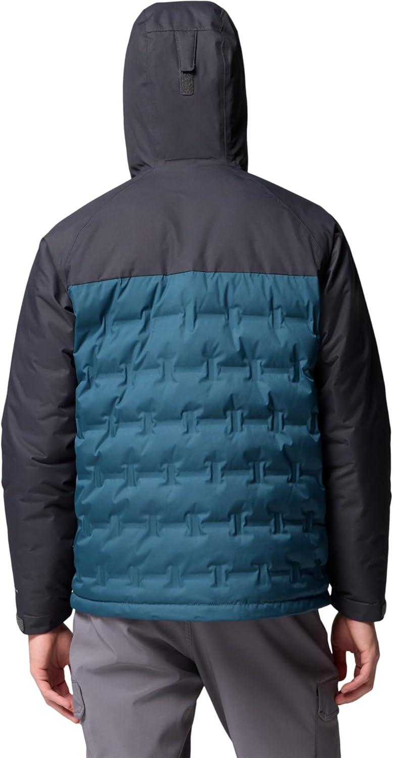 imageColumbia mens Grand Trek III Down Hooded JacketEverblueShark