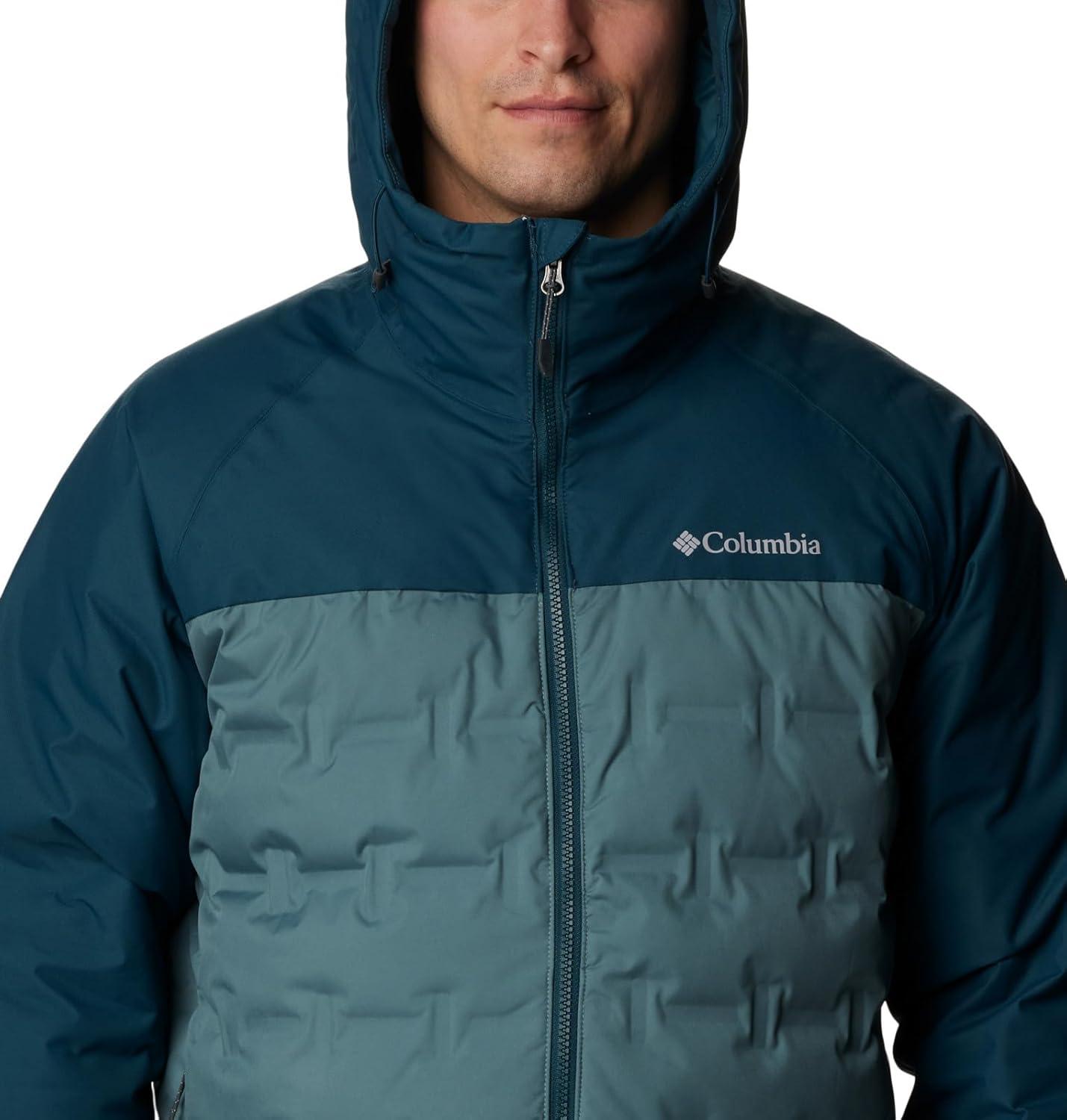imageColumbia mens Grand Trek III Down Hooded JacketMetal Night Wave
