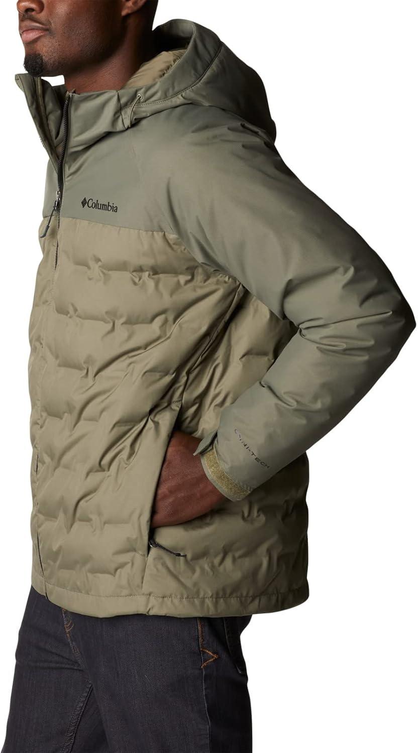 imageColumbia mens Grand Trek III Down Hooded JacketStone Green