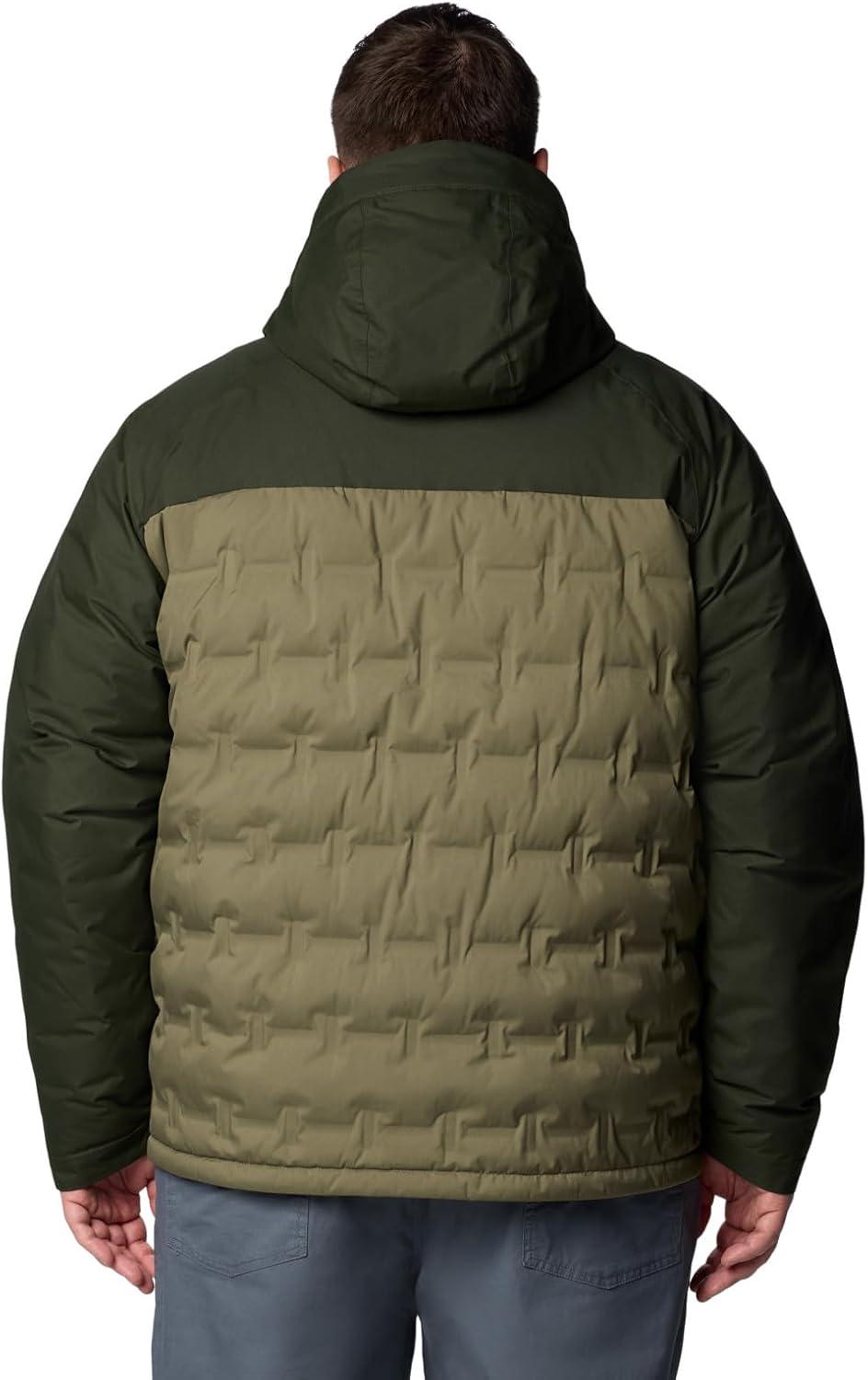 imageColumbia mens Grand Trek III Down Hooded JacketStone GreenGreenscape