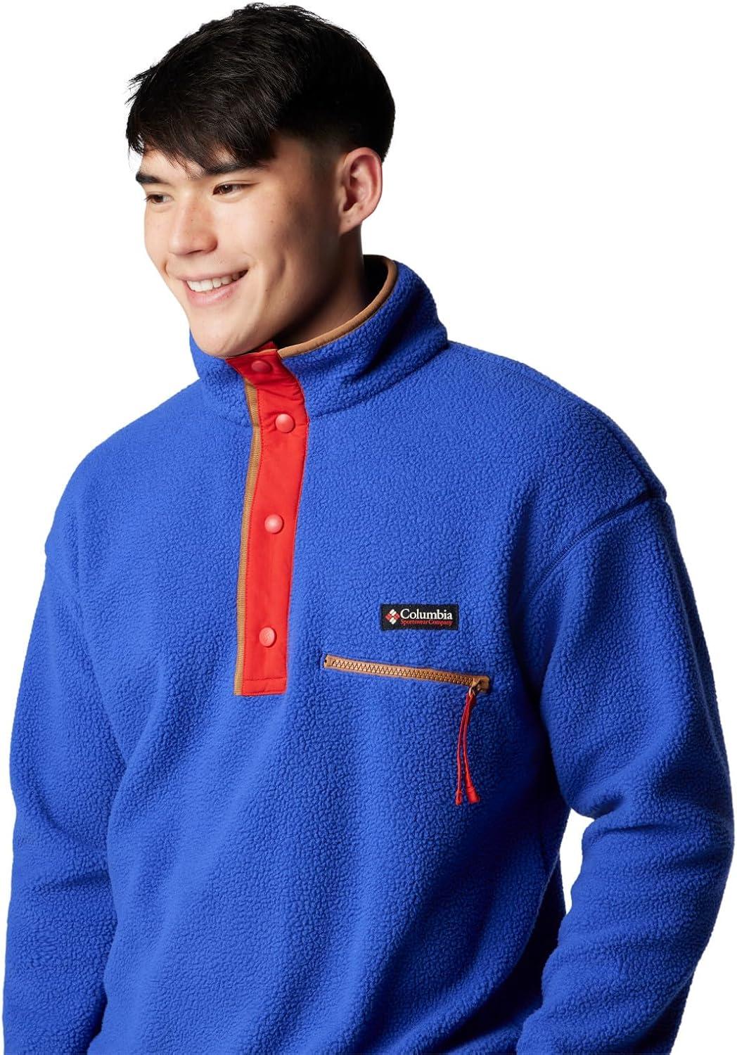imageColumbia mens Helvetia II Half Snap FleeceClematis Blue
