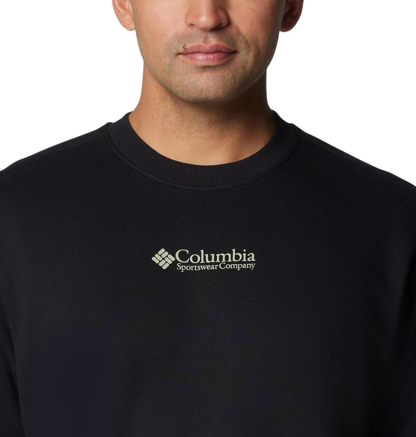 imageColumbia mens Meridian Creek CrewBlackCsc Center Chest