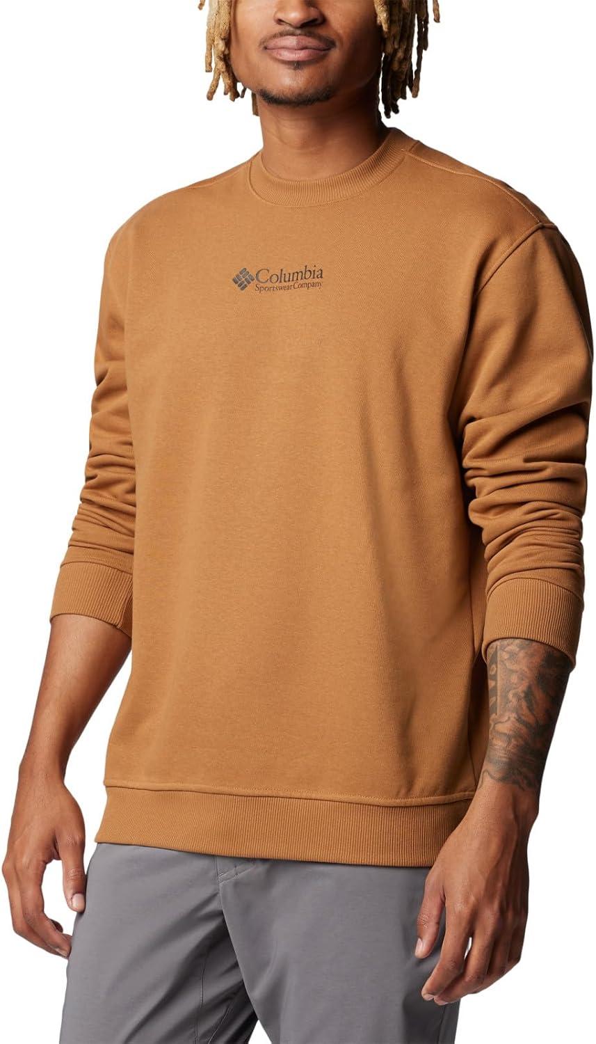 imageColumbia mens Meridian Creek CrewCamel BrownCsc Center Chest