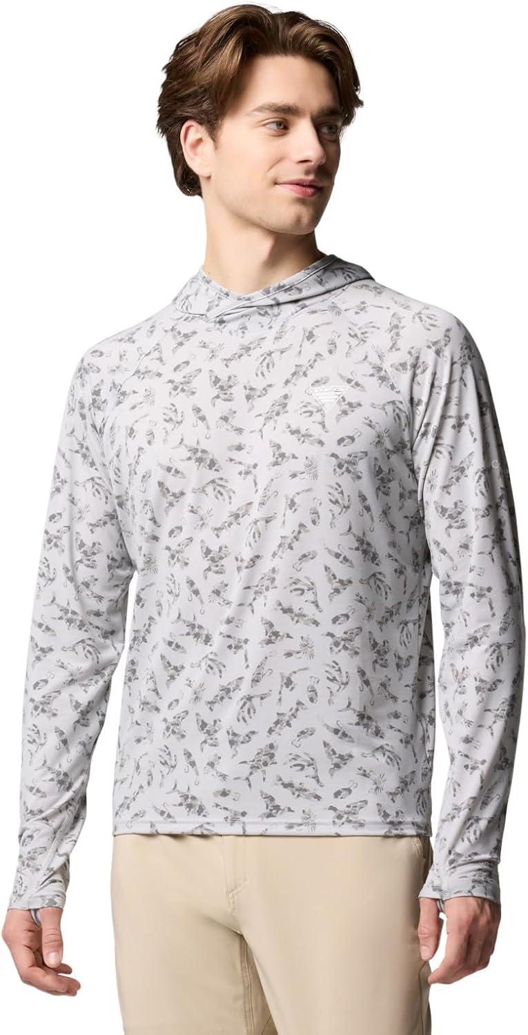 imageColumbia mens Pfg Uncharted HoodieCool Grey Huntfish