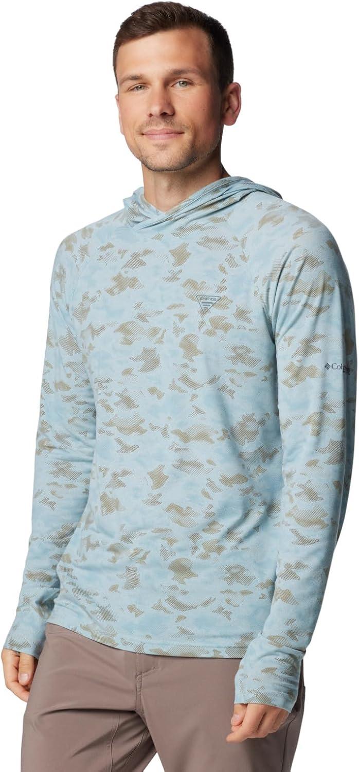 imageColumbia mens Pfg Uncharted HoodieCrushed Blue Uncharted Waters