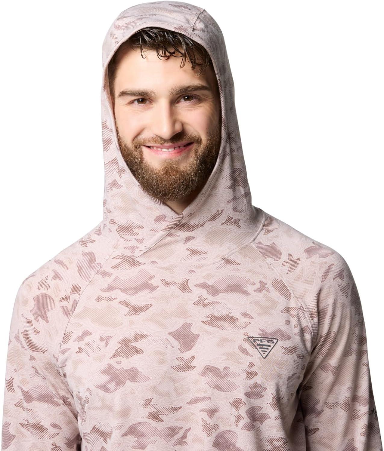 imageColumbia mens Pfg Uncharted HoodieCrushed Clay Uncharted Waters