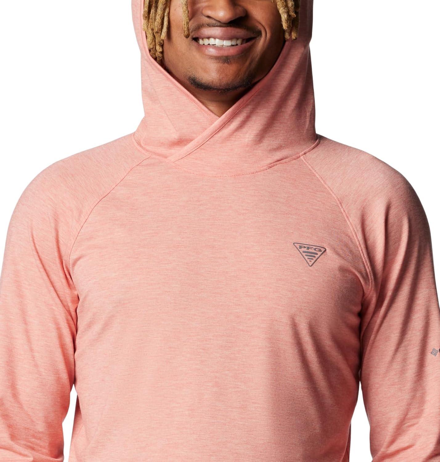 imageColumbia mens Pfg Uncharted HoodieFaded Peach Heather