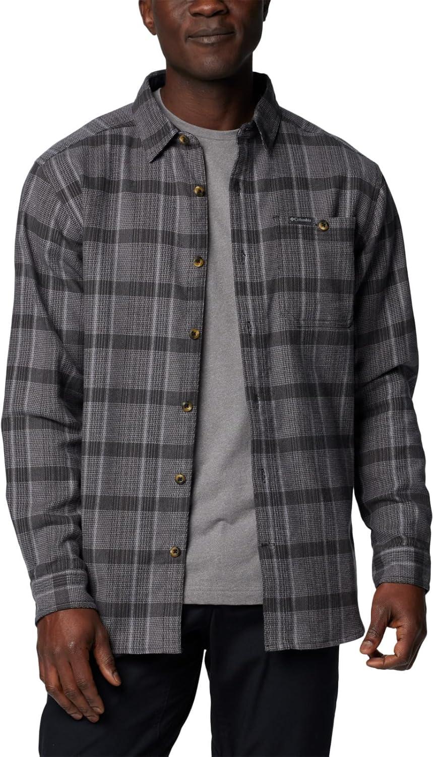imageColumbia mens Pitchstone Heavyweight Flannel IiBlack Boro Plaid