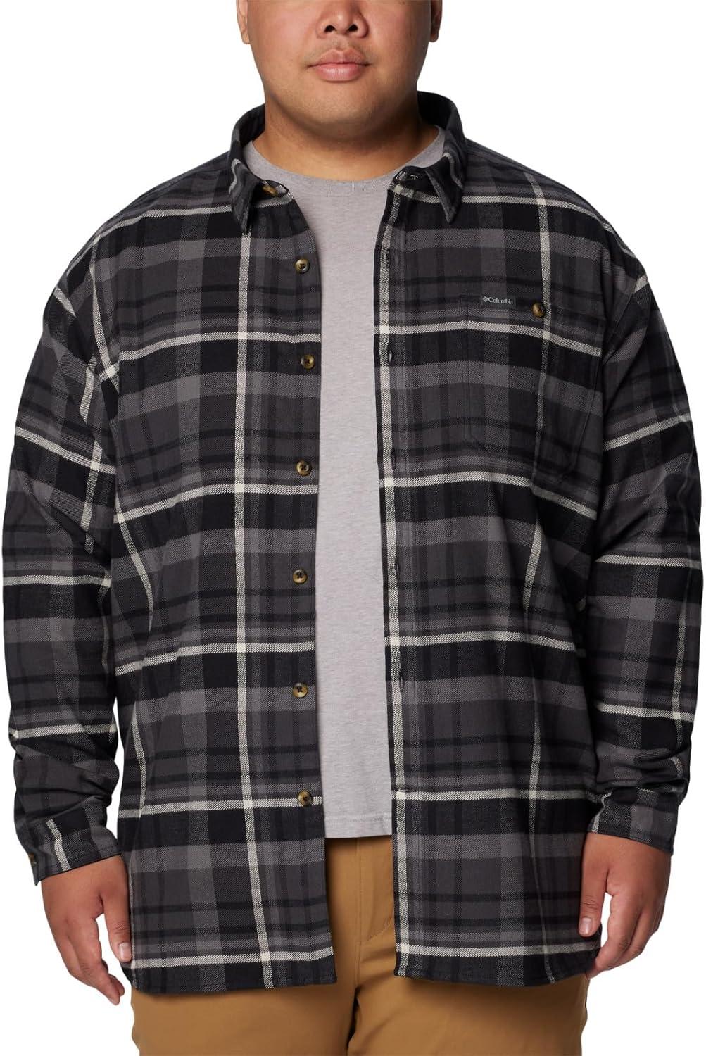 imageColumbia mens Pitchstone Heavyweight Flannel IiBlack Multi Plaid