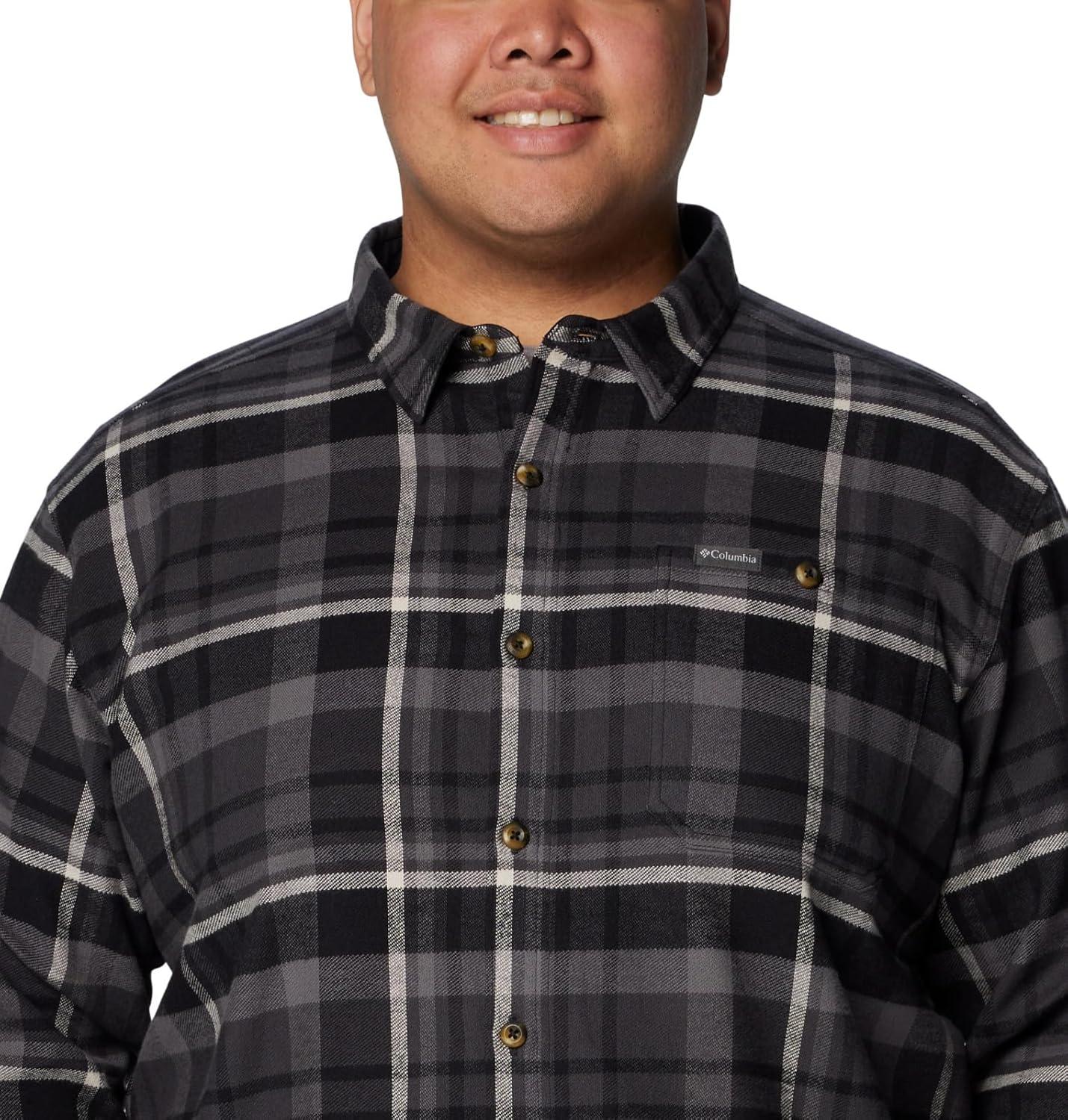 imageColumbia mens Pitchstone Heavyweight Flannel IiBlack Multi Plaid
