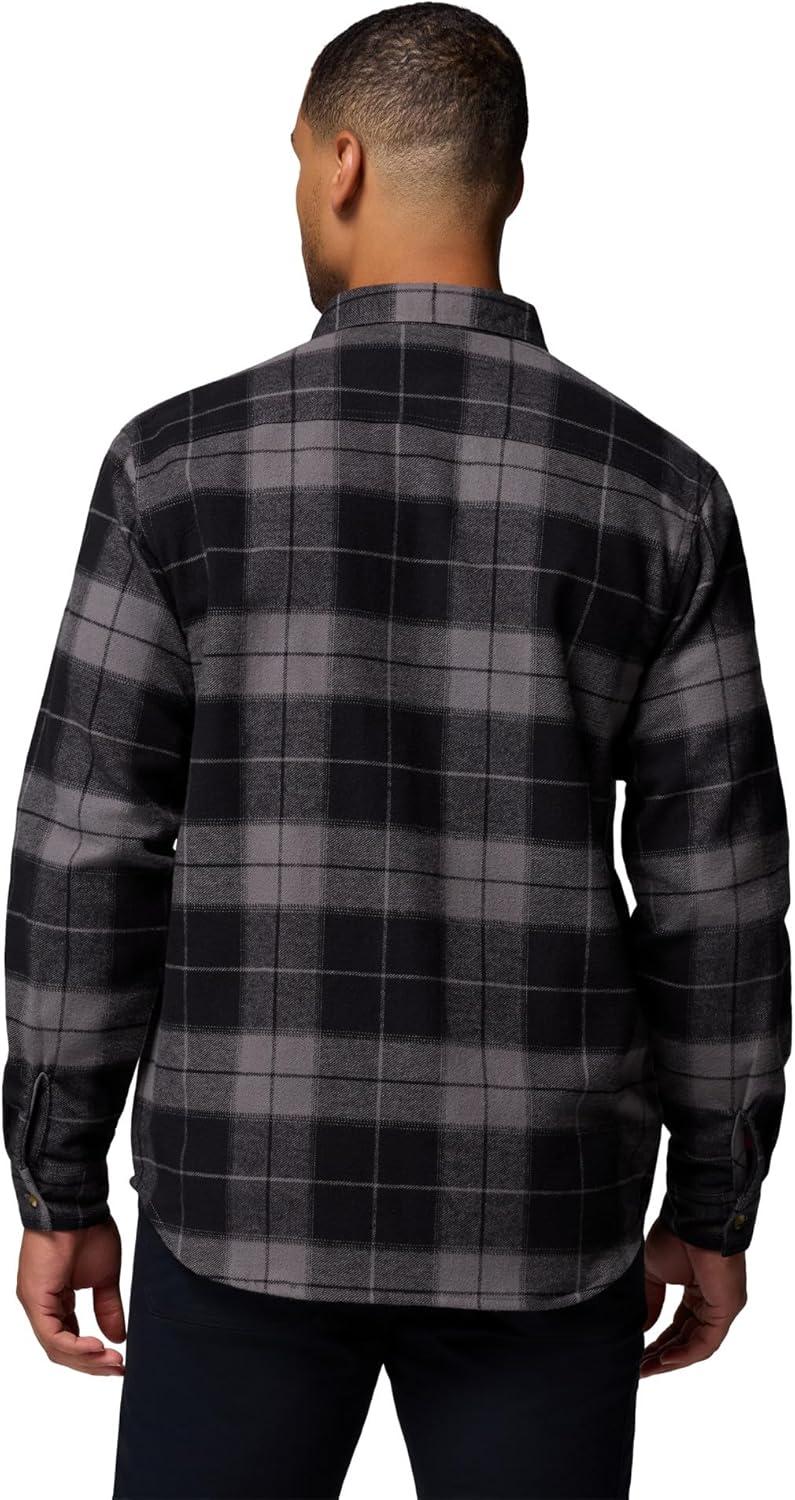 imageColumbia mens Pitchstone Heavyweight Flannel IiCity Grey Macro Buffalo Tartan
