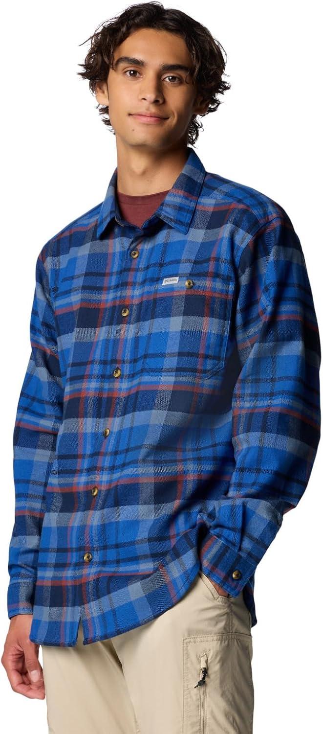 imageColumbia mens Pitchstone Heavyweight Flannel IiCollegiate Navy Multi Plaid