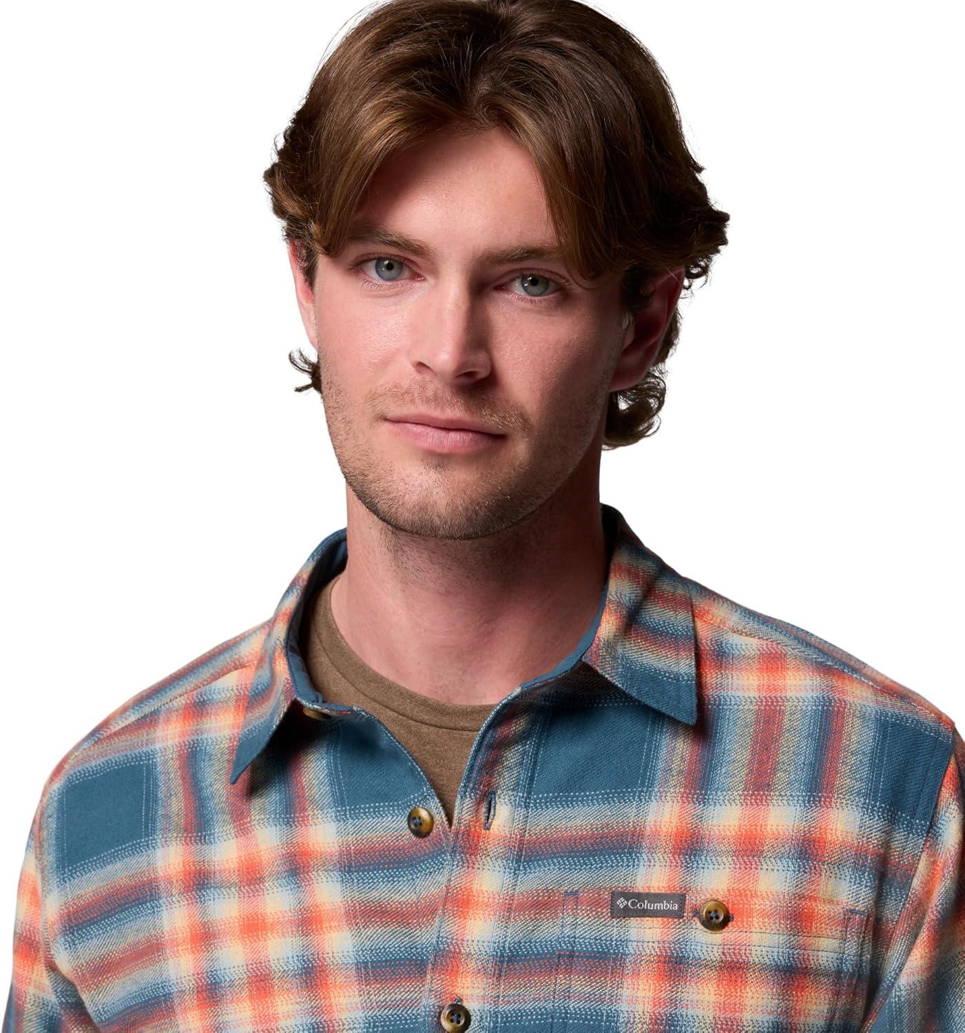imageColumbia mens Pitchstone Heavyweight Flannel IiEverblue Twilight Ombre