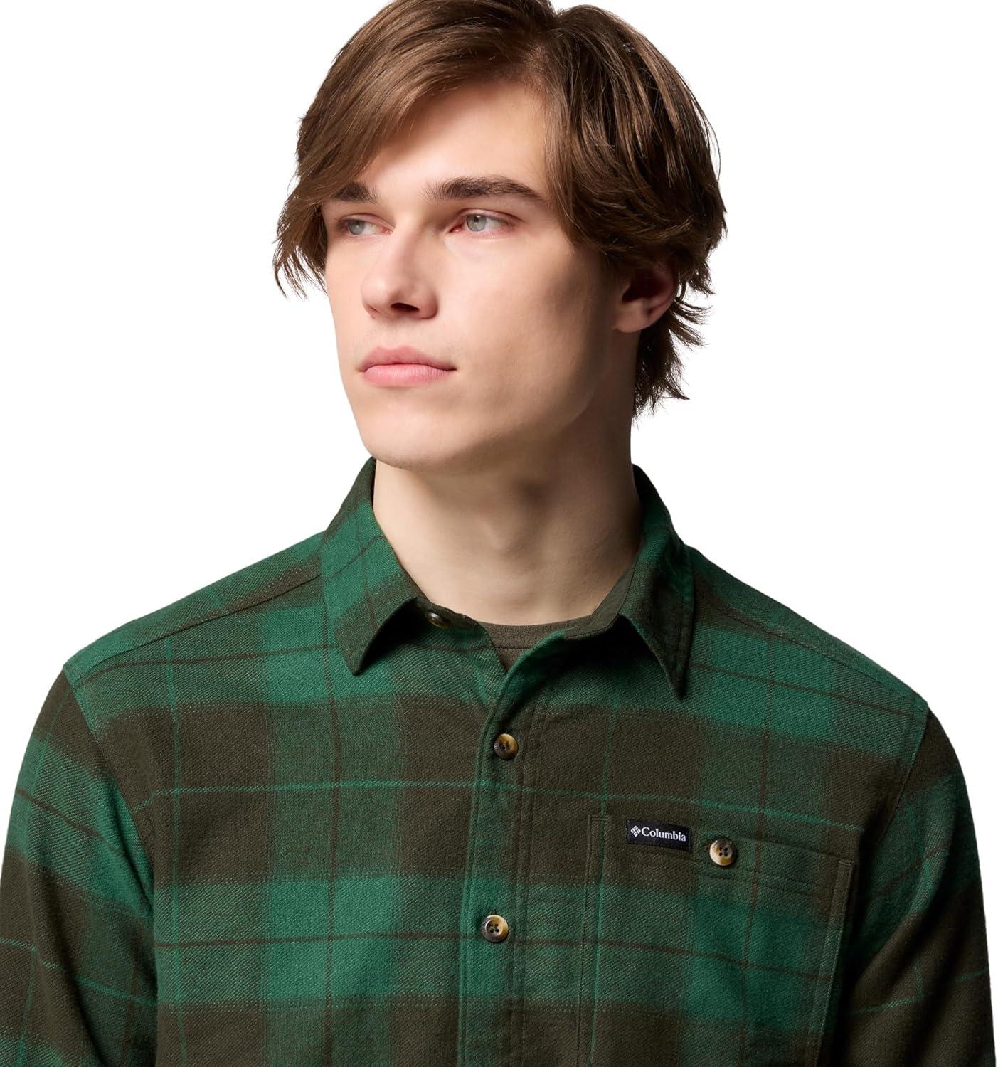 imageColumbia mens Pitchstone Heavyweight Flannel IiGreenscape Macro Buffalo Tartan