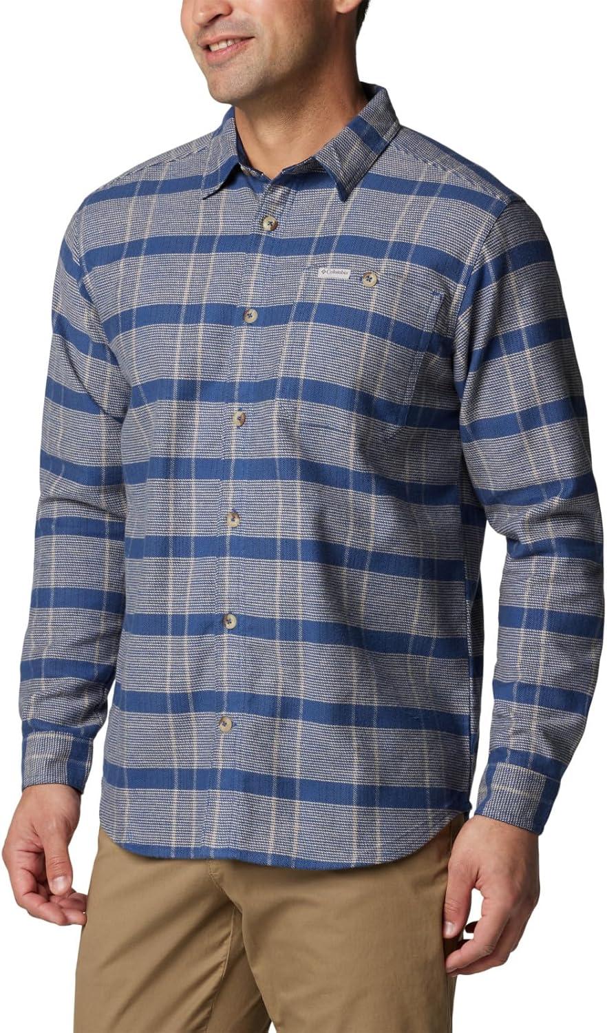 imageColumbia mens Pitchstone Heavyweight Flannel IiMountain Blue Boro Plaid