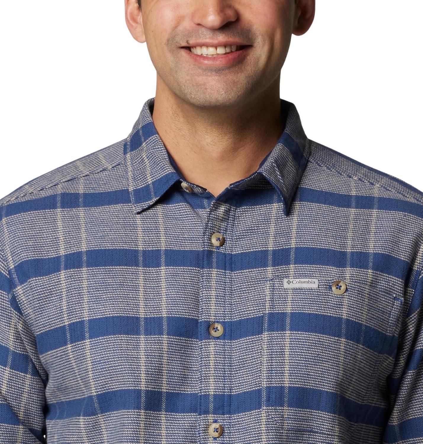 imageColumbia mens Pitchstone Heavyweight Flannel IiMountain Blue Boro Plaid