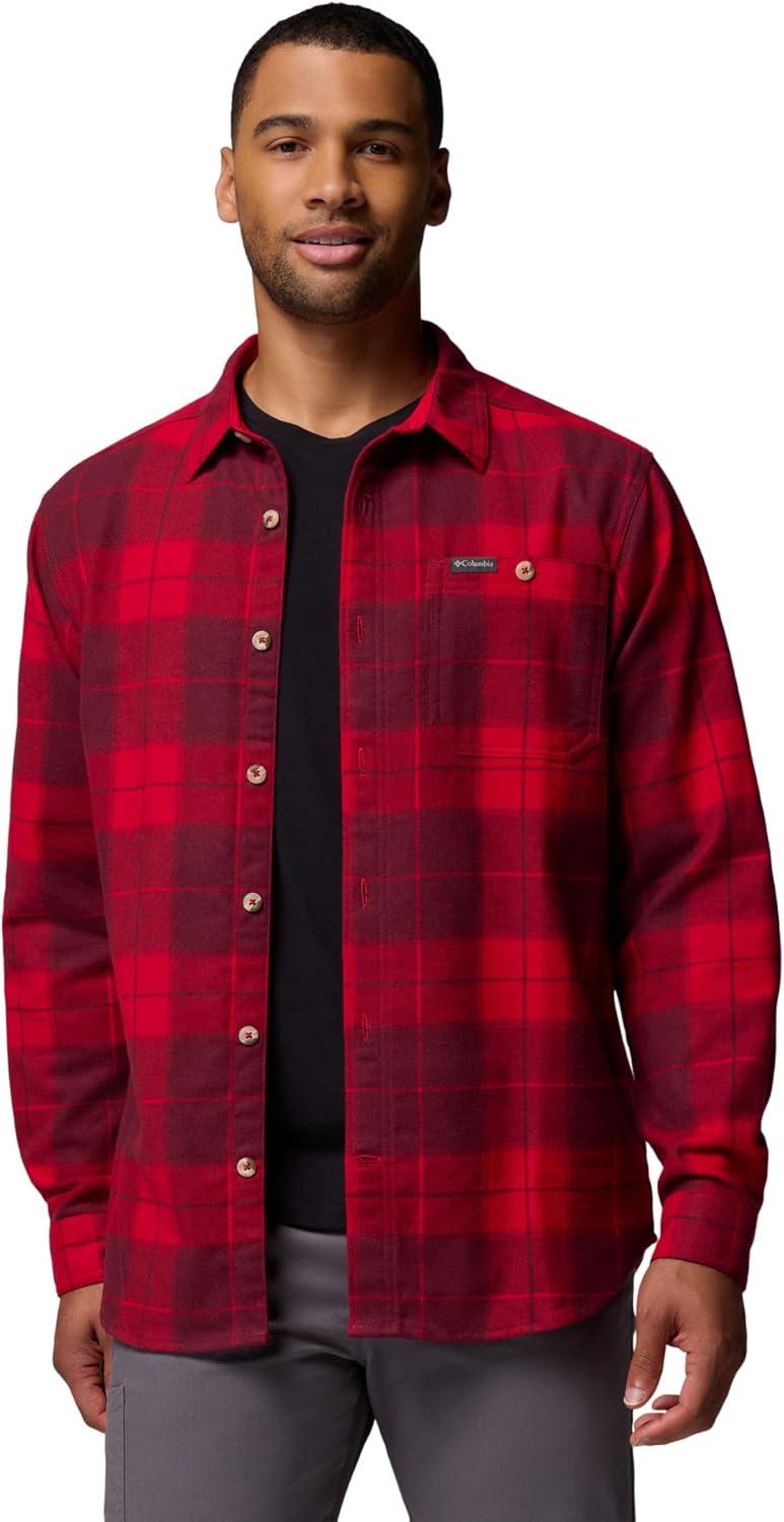 imageColumbia mens Pitchstone Heavyweight Flannel IiMountain Red Macro Buffalo Tartan