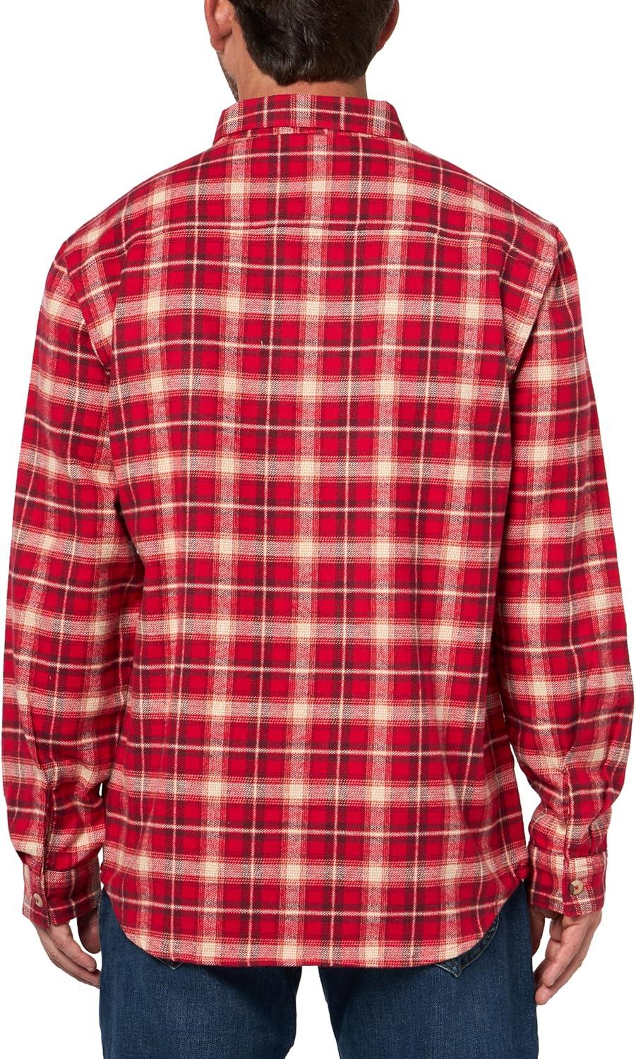 imageColumbia mens Pitchstone Heavyweight Flannel IiMountain Red Railway Tartan