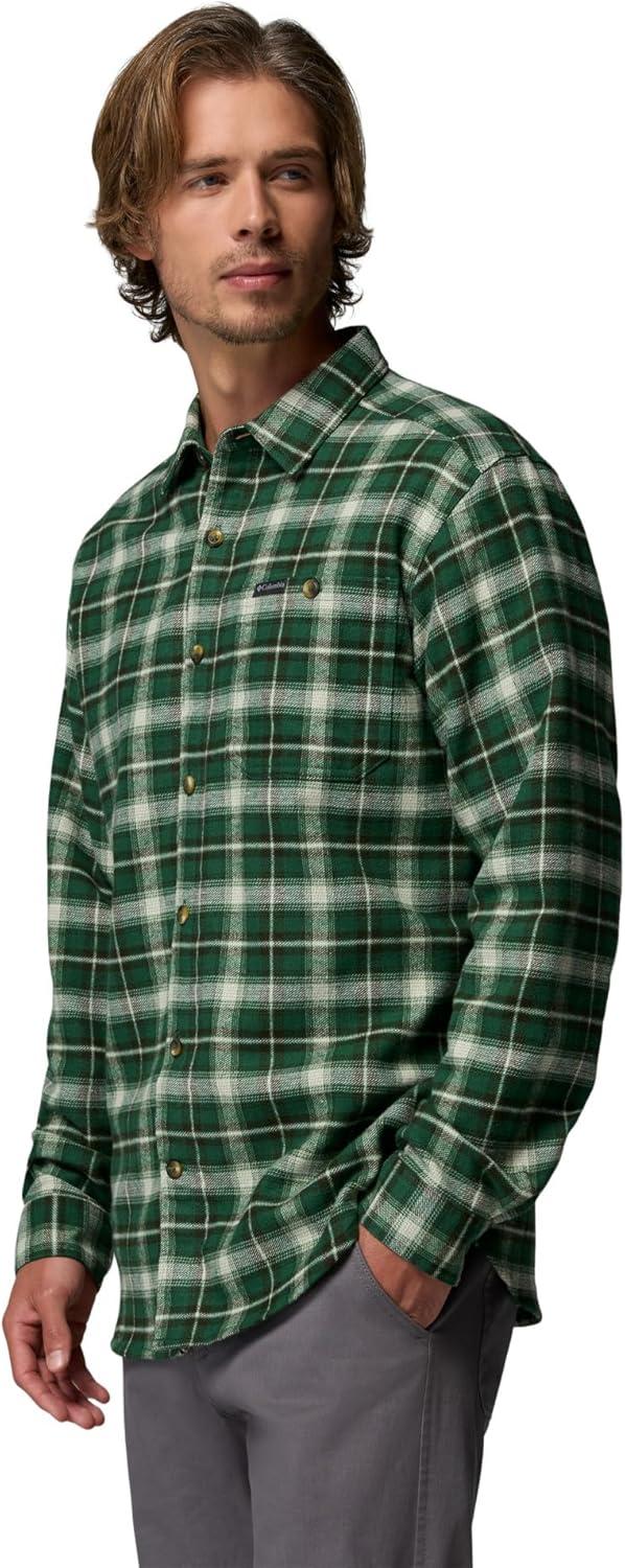 imageColumbia mens Pitchstone Heavyweight Flannel IiRain Forest Railway Tartan