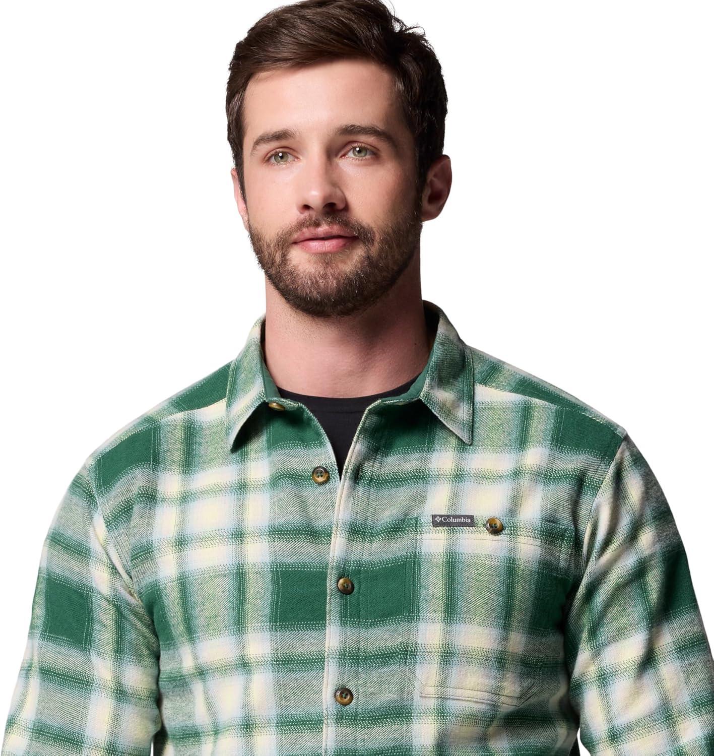 imageColumbia mens Pitchstone Heavyweight Flannel IiRain Forest Twilight Ombre
